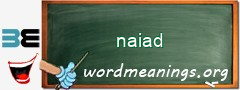 WordMeaning blackboard for naiad